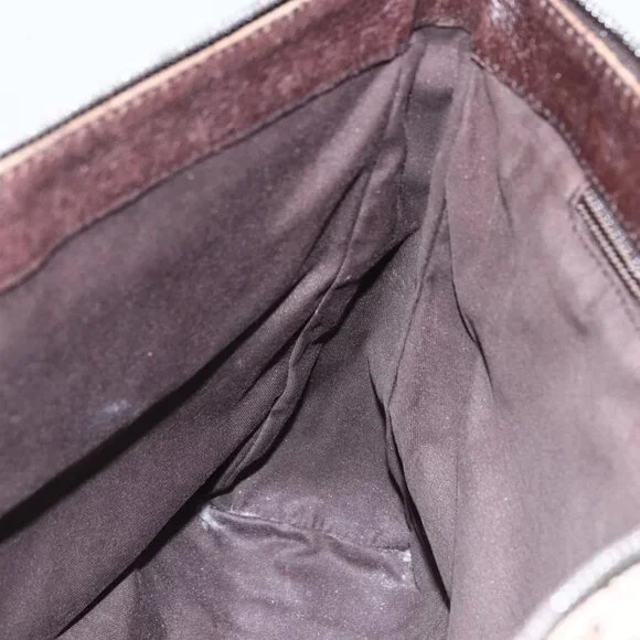 GUCCI GG Canvas Shoulder Bag Beige Silver 110054 Auth 151886 - Picture 14 of 16